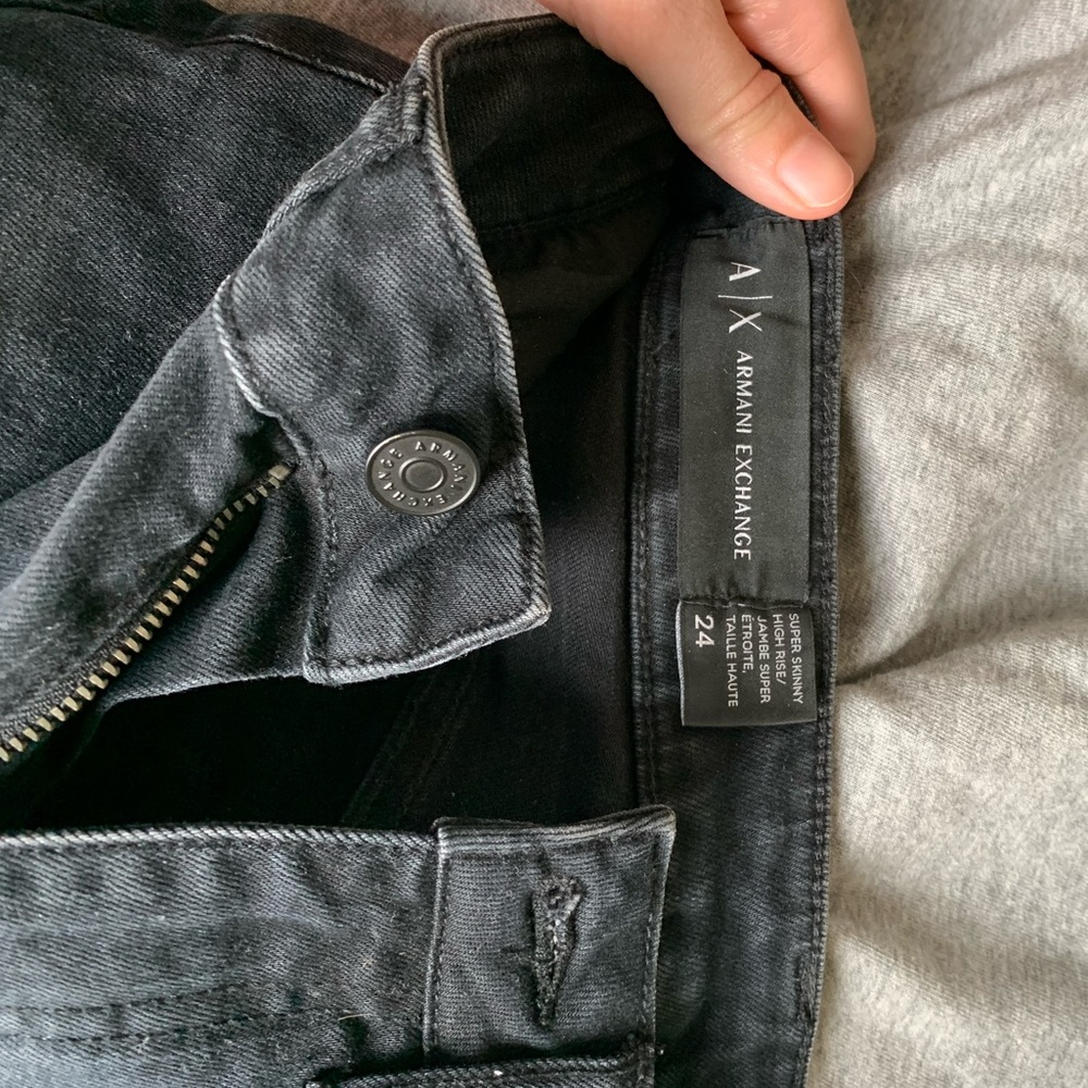 Armani Exchange Black Skinny Jeans
